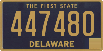 DE license plate 447480