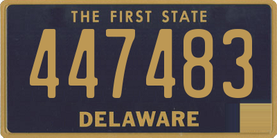 DE license plate 447483