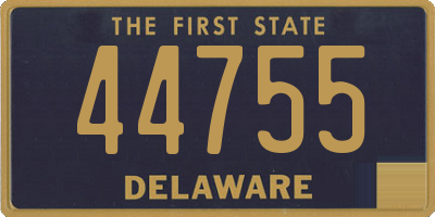 DE license plate 44755