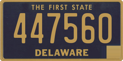 DE license plate 447560