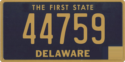 DE license plate 44759
