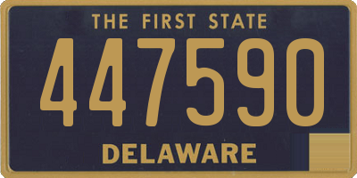 DE license plate 447590