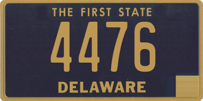 DE license plate 4476