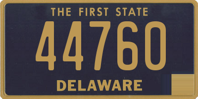 DE license plate 44760
