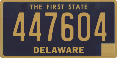 DE license plate 447604