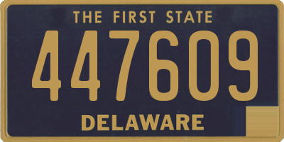 DE license plate 447609