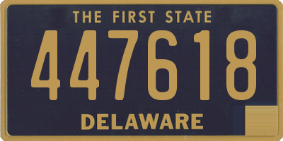 DE license plate 447618