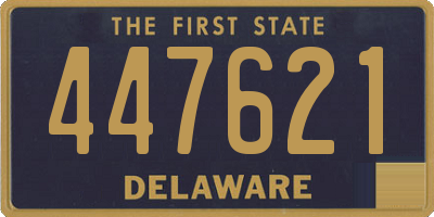 DE license plate 447621