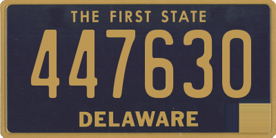 DE license plate 447630
