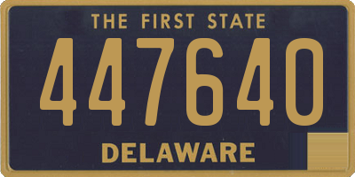 DE license plate 447640