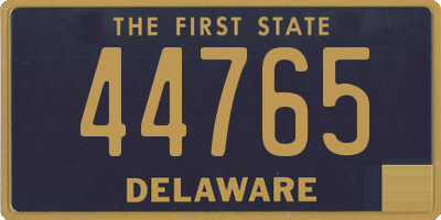 DE license plate 44765