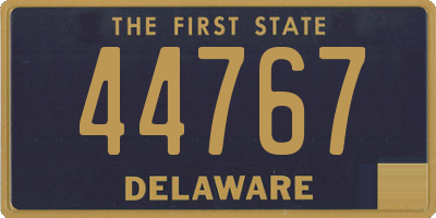 DE license plate 44767