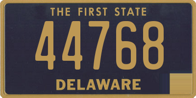 DE license plate 44768