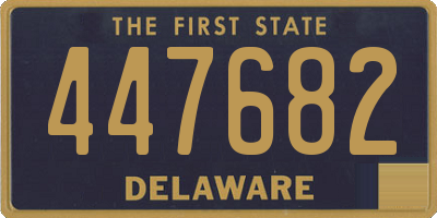 DE license plate 447682