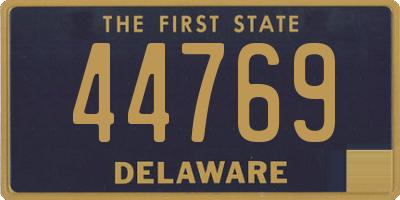 DE license plate 44769