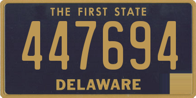 DE license plate 447694
