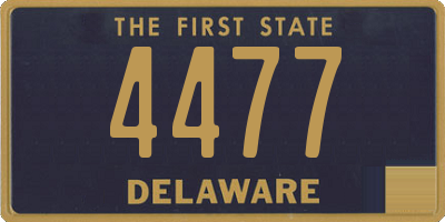 DE license plate 4477