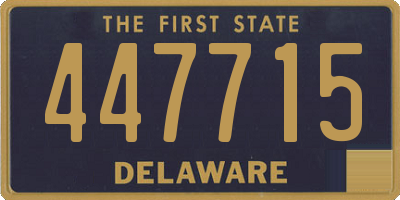 DE license plate 447715
