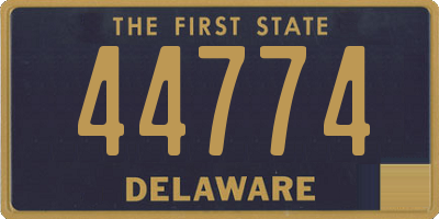 DE license plate 44774