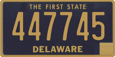 DE license plate 447745