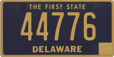 DE license plate 44776