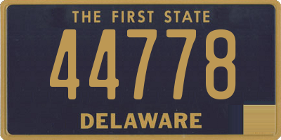 DE license plate 44778