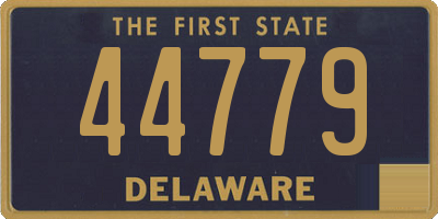 DE license plate 44779