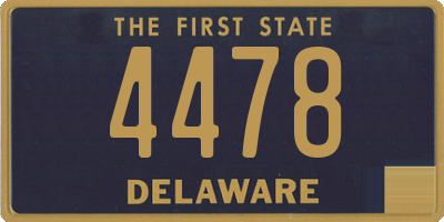 DE license plate 4478