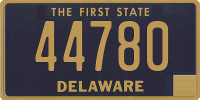 DE license plate 44780