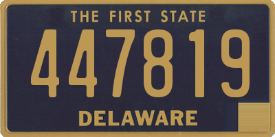 DE license plate 447819