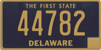 DE license plate 44782