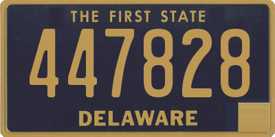 DE license plate 447828
