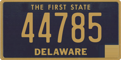 DE license plate 44785