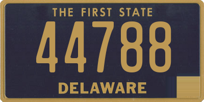 DE license plate 44788