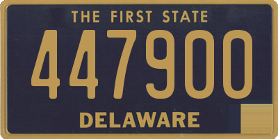 DE license plate 447900