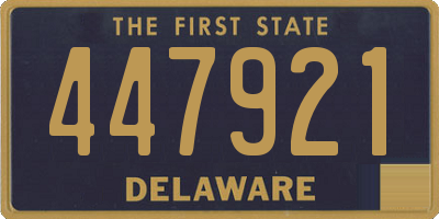 DE license plate 447921