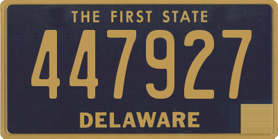 DE license plate 447927