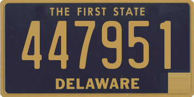 DE license plate 447951