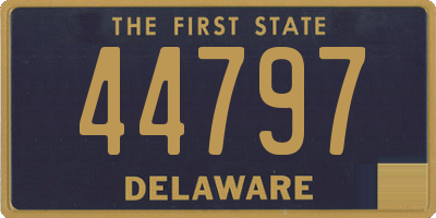 DE license plate 44797