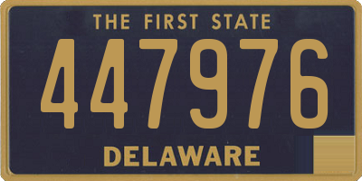 DE license plate 447976
