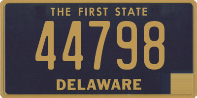 DE license plate 44798