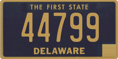 DE license plate 44799