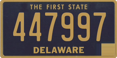 DE license plate 447997