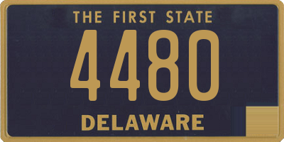 DE license plate 4480