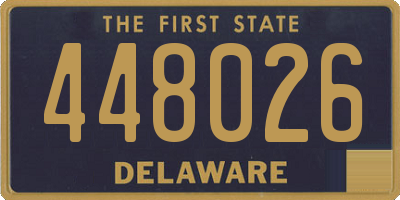 DE license plate 448026