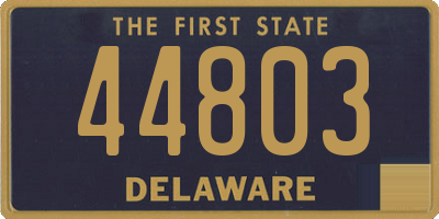 DE license plate 44803