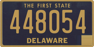 DE license plate 448054