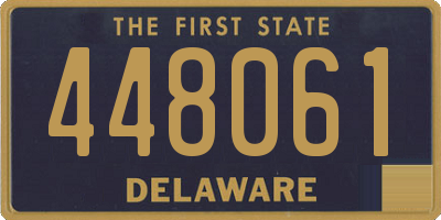DE license plate 448061