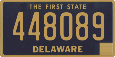 DE license plate 448089