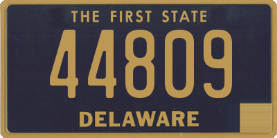 DE license plate 44809